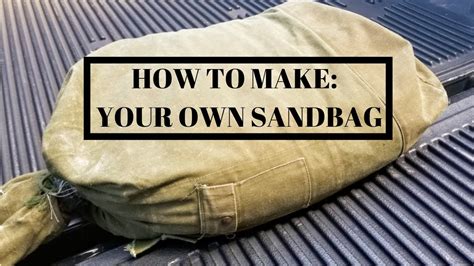 how to make fake sand bags|build your own sandbag.